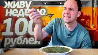 ВЫЖИВАЮ НЕДЕЛЮ на 100 РУБЛЕЙ  БОМЖ ОБЕД #серега ВСЕЯДНЫЙ