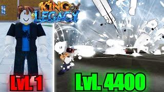 Noob to Max Level Using Awakened Dough Fruit In King Legacy (Roblox)