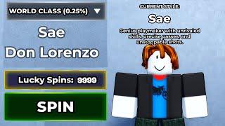 How Many LUCKY SPIN for WORLD CLASS STYLE in Blue Lock Rivals Roblox