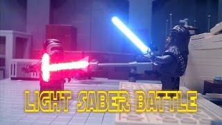 Lego Star Wars׃ Chewbacca vs Kylo Ren | Epic Final Lightsaber Battle!
