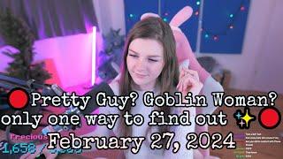 F1NN5TER 2024-02-27 Stream: Pretty Guy? Goblin Woman? only one way to find out 