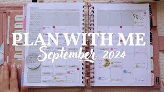 September Plan with Me l Functional monthly planning l Work & Catch All Planner #pwm