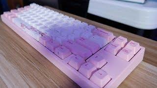 Ducky MIYA Pro Sakura Pink LED 65% PBT Mechanical Keyboard