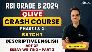 RBI Grade B 2024 Syllabus Preparation | RBI Phase 1 & 2 Live Classes | RBI 2024 Crash Course |EduTap