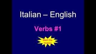 Italian Flash Cards - Verbs #1