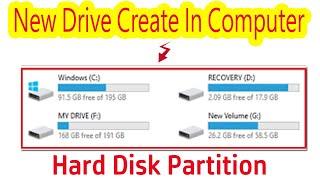 Window 10 Hard Disk Partition| Hard Drive Partition On Computer | New drive Partition Kasari Garne ?