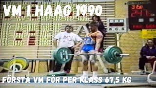 Per Berglund IPF World Powerlifting Championships 67,5 kg klass Haag 1990