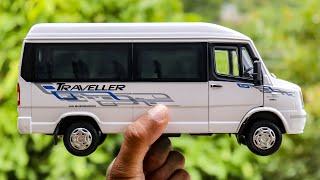 Unboxing Of Mini Realistic Force Traveller Diecast Scale Model Mini Bus