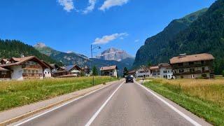  Driving VAL DI FASSA Italy | CANAZEI - Dolomites Scenic Drive | 4k60fps