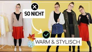 1 goldene Regel für Outfits mit Röcken, Kleidern und Shorts für den Herbst/Winter 