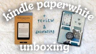 My first ever Kindle  Kindle Paperwhite gen 12 unboxing, decorating, and review