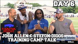 Josh Allen & Stefon Diggs Training Camp Talk - Day 6