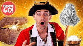 Swab the Deck! 🫧‍️ | Pirate Clean Up Song | Danny Go! Songs for Kids