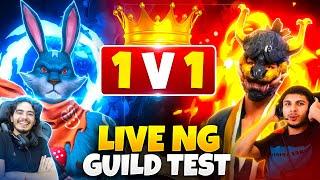 ARE YOU NEW PLAYER OF NG ? 1 VS 1 LIVE GUILD TEST TO JOIN NG ESPORTS#nonstopgaming #blackshout