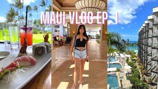 HAWAII VLOG | touring Grand Wailea, exotic fruit markets, lunch at Morimoto Maui