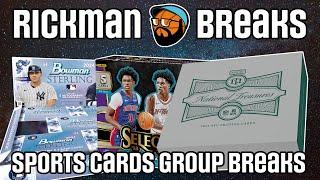  DOUBLE NFL SHIELD AUTO 1/1!  Thursday Night Rickman LIVE Group Breaks | NBA  NFL  MLB ️