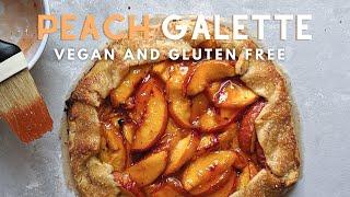 Easy Vegan Peach Galette Recipe Gluten free