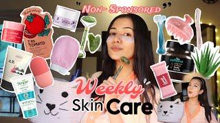 My weekly Skincare Routine *NON-SPONSORED* #skincareroutine |face mask,sheet mask,scrub…