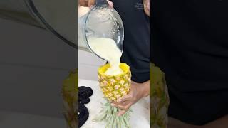 Piña colada pineapple goblet