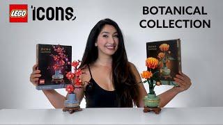 LEGO ICONS Botanical Collection Chrysanthemum 10368 and Plum Blossom 10369 REVIEW