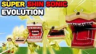 Minecraft But I Evolve SUPER Shin Sonic FINAL FORM