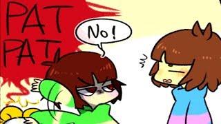 Frisk and Chara fight over Flowey? (Undertale comic & animation dubs Compilation)