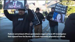 Federal Corrections Workers Protest Outside Bureau of Prisons