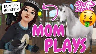 MY *MOM* BUYS HORSES IN STAR STABLE! 