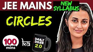 JEE MAINS 2025 𝒏𝒆𝒘 𝒔𝒚𝒍𝒍𝒂𝒃𝒖𝒔 : CIRCLES ONE SHOT | FULL THEORY +PYQ’s +Tricks | NEHA AGRAWAL |