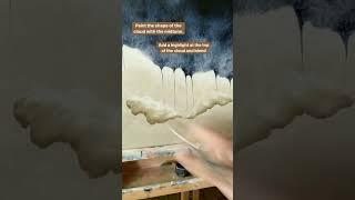 Little tutorial for painting clouds with oil paint! #arttutorial #paintingtutorial #oilpainting