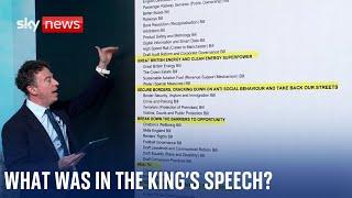 What was in the King's Speech?