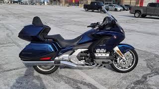 Stock #JK000447B 2018 Honda® Gold Wing Tour Pearl Hawkseye Blue @Honda Marysville Motorsports