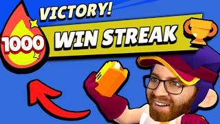 How I went on a 1000+ Win Streak in Brawl Stars!  (world record)