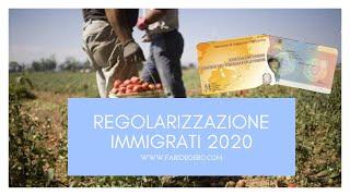 REGOLARIZZAZIONE IMMIGRATI SENZA DOCUMENTI 2020! ANALIZZIAMO LA BOZZA DEL DECRETO