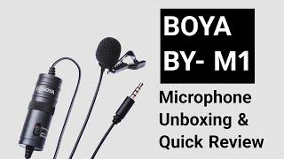 BOYA BY-M1 Microphone Unboxing and Quick Review. #unboxing #microphone #boya