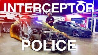 Мы делаем Полицейский 1000 сил электромобиль / Tesla Plaid Police Interceptor