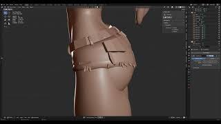 Blender - Sculpting Female 3D Printing Pants Pt 13