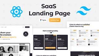 How to create a BEAUTIFUL responsive SaaS landing page with React & Tailwind CSS