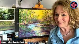 How To Paint Sunlight Shining Through the Trees with Susan Nicholas Gephart