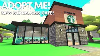 STARBUCKS CAFE Tour & Speedbuild in ADOPT ME! #Roblox #adoptme #starbucks