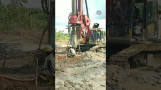 Pengeboran tanah berpasir, Borepile #shorts #drilling