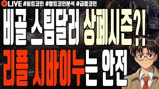 [실시간] 비트코인골드 스팀달러 상폐시즌?! 리플 시바이누코인은 안전! 어드벤처골드 유엑스링크 시빅 모카버스 알트코인 폭락 1월 1일 저녁 라이브 비트코인 불장