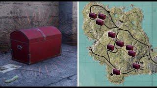 All Red Crate (hidden airdrop) Spawn Locations on Batterie Draug - Vigor