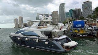 Miami - around Biscayne Bay (rich and famous boat tour) 4K