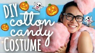 DIY Cute Cotton Candy Costume + Trick or Treat Bag! | SimplyMaci