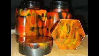 Awesome DIY Fire epoxy resin crafting jars.