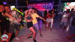 Nicole Gil & Samvel Sukiasyan - bachata social dancing @ SSD 2022, Rovinj