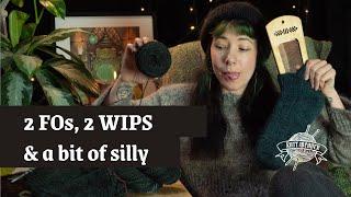 2 Finished Projects, 2 new projects & some very silly behaviour | Heather & Hops Knitting Podcast