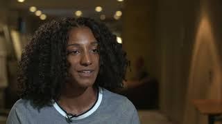 BELGIUM'S NAFI THIAM (HEPTATHLETE, 2017 WORLD CHAMPION) ON BERLIN 2018 PREPARATIONS