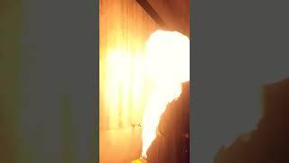 Flameable hit //#experiment //#science //#unbelievable //#viral //#flame //#shorts //#subscribe